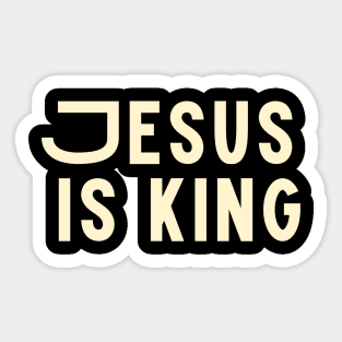 Jesus is King - Christian Apparel Sticker